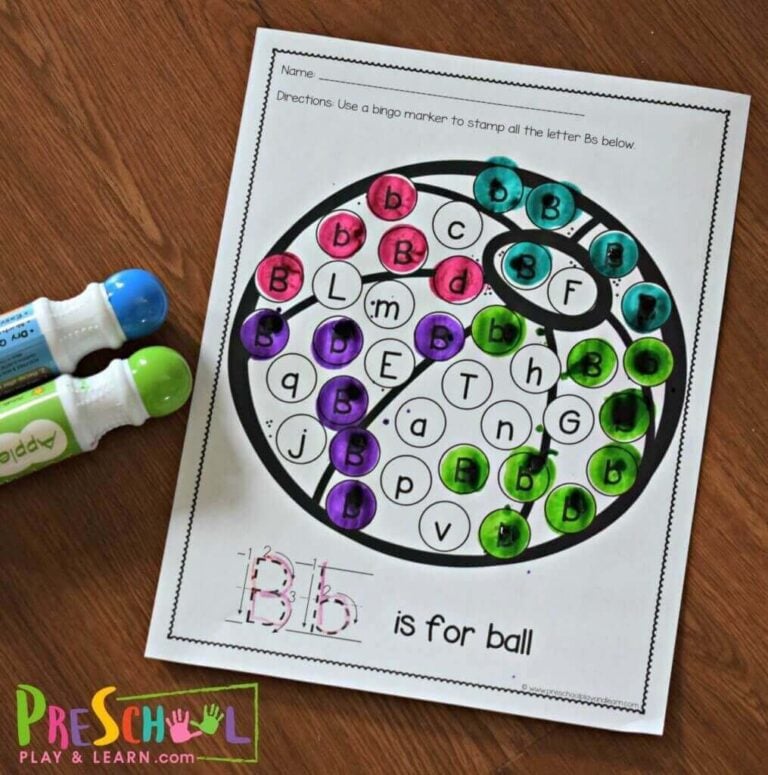 FREE Printable Alphabet Letter Recognition Worksheets pdf A to Z