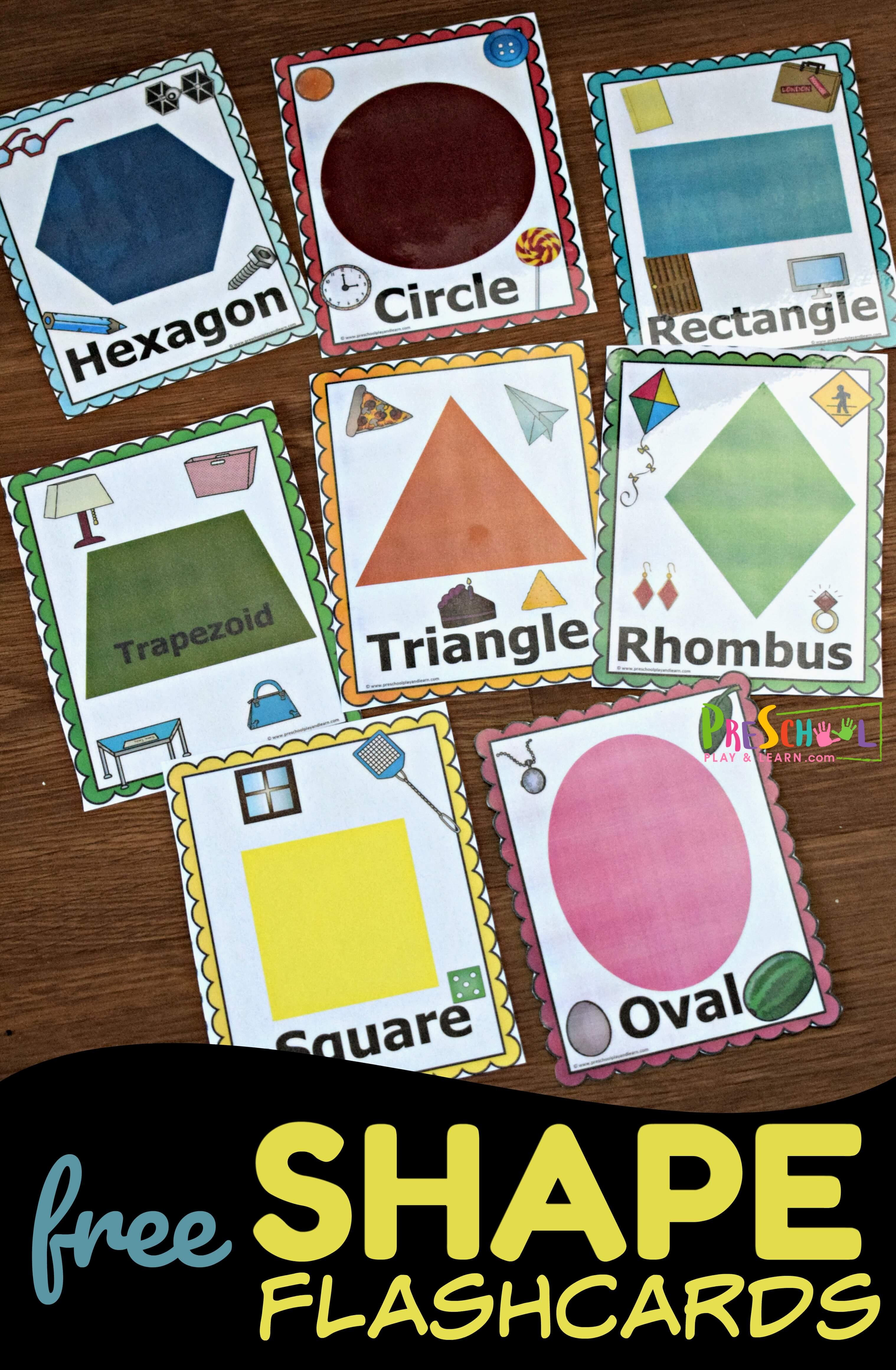 FREE Printables Shape Flashcards And Scavenger Hunt Activity