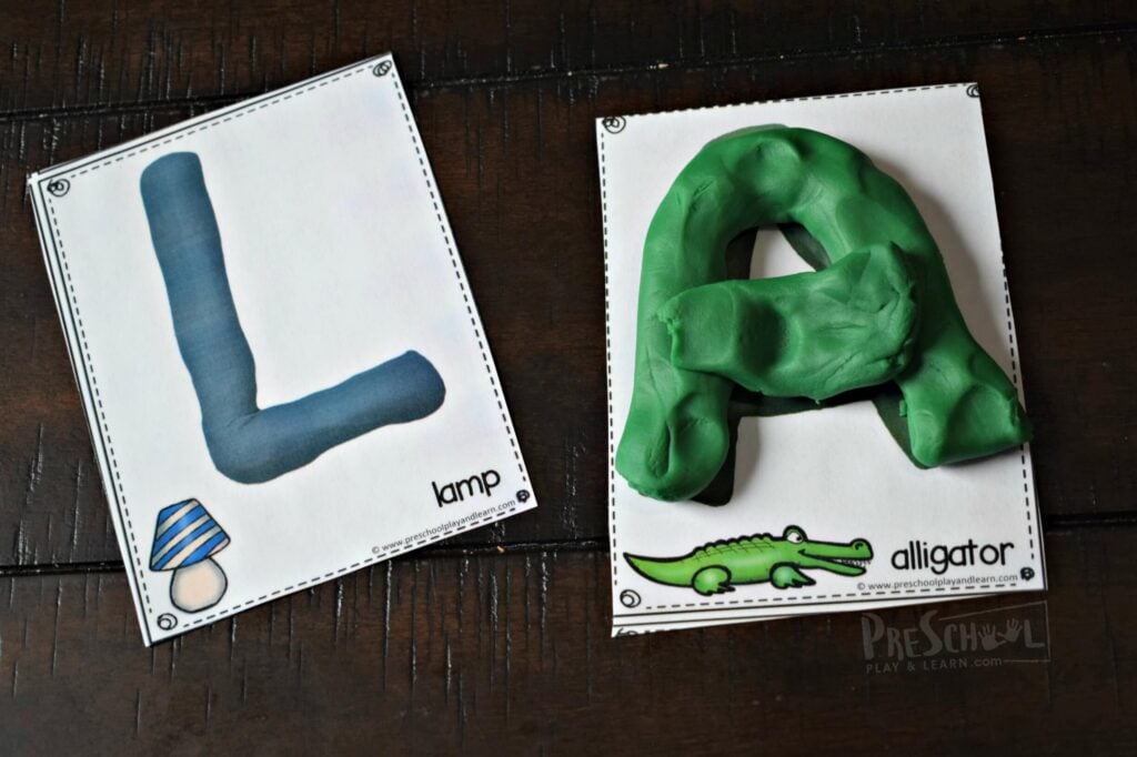 26 Adorable Free Printable Alphabet Play-Doh Mats For Kids - This Tiny Blue  House