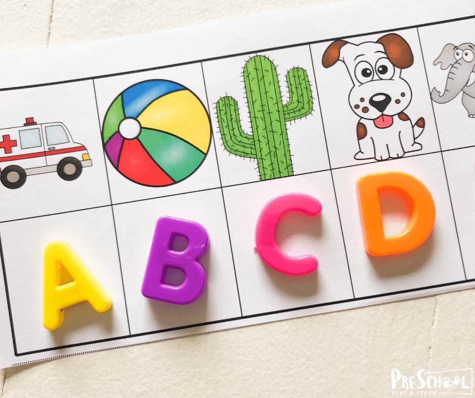 FREE Beginning Sounds Phonics Game