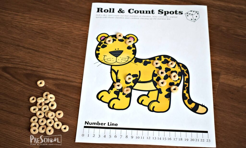 Count Cover Cheerio Animal Math Activities For Preschoolers