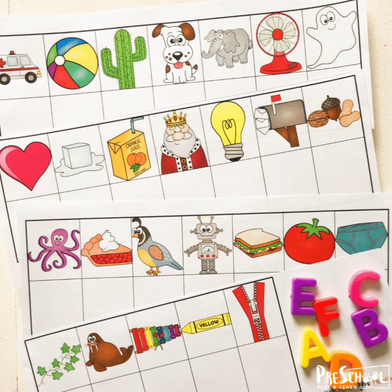 FREE Printable Beginning Sounds Phonics Game