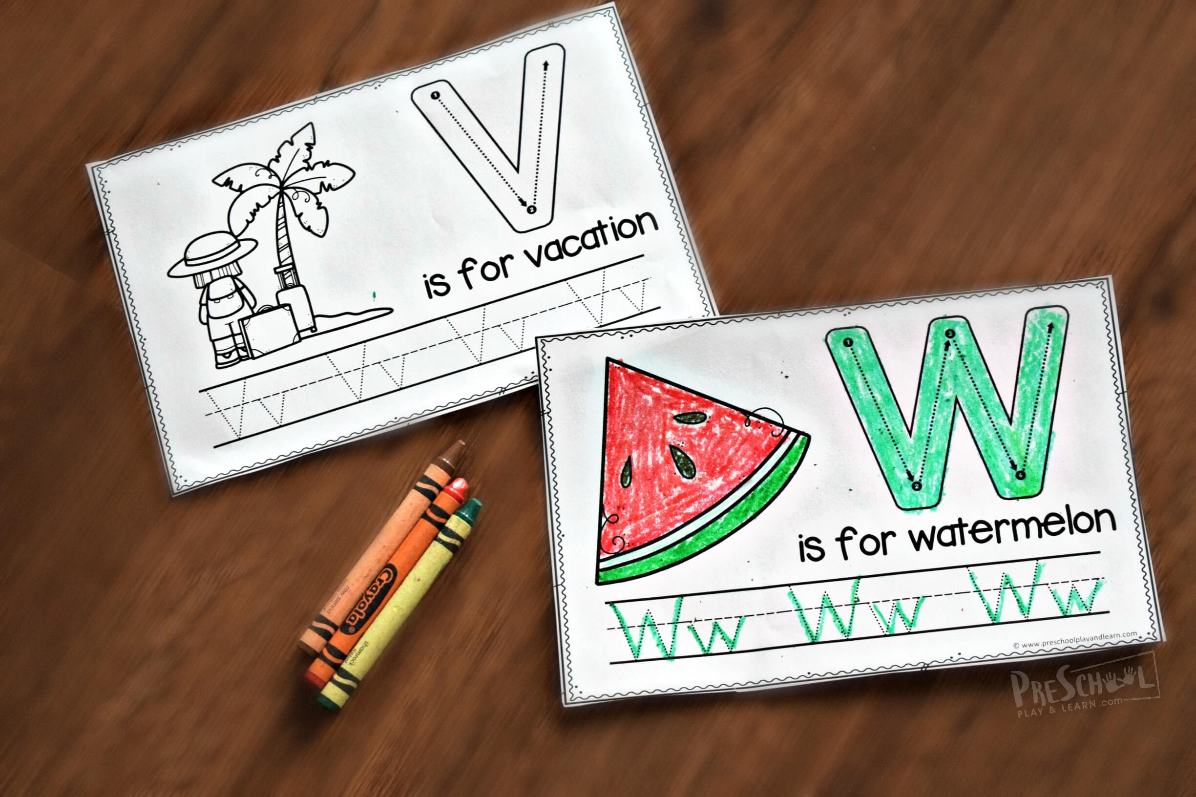 free summer handwriting tracing worksheets for kids