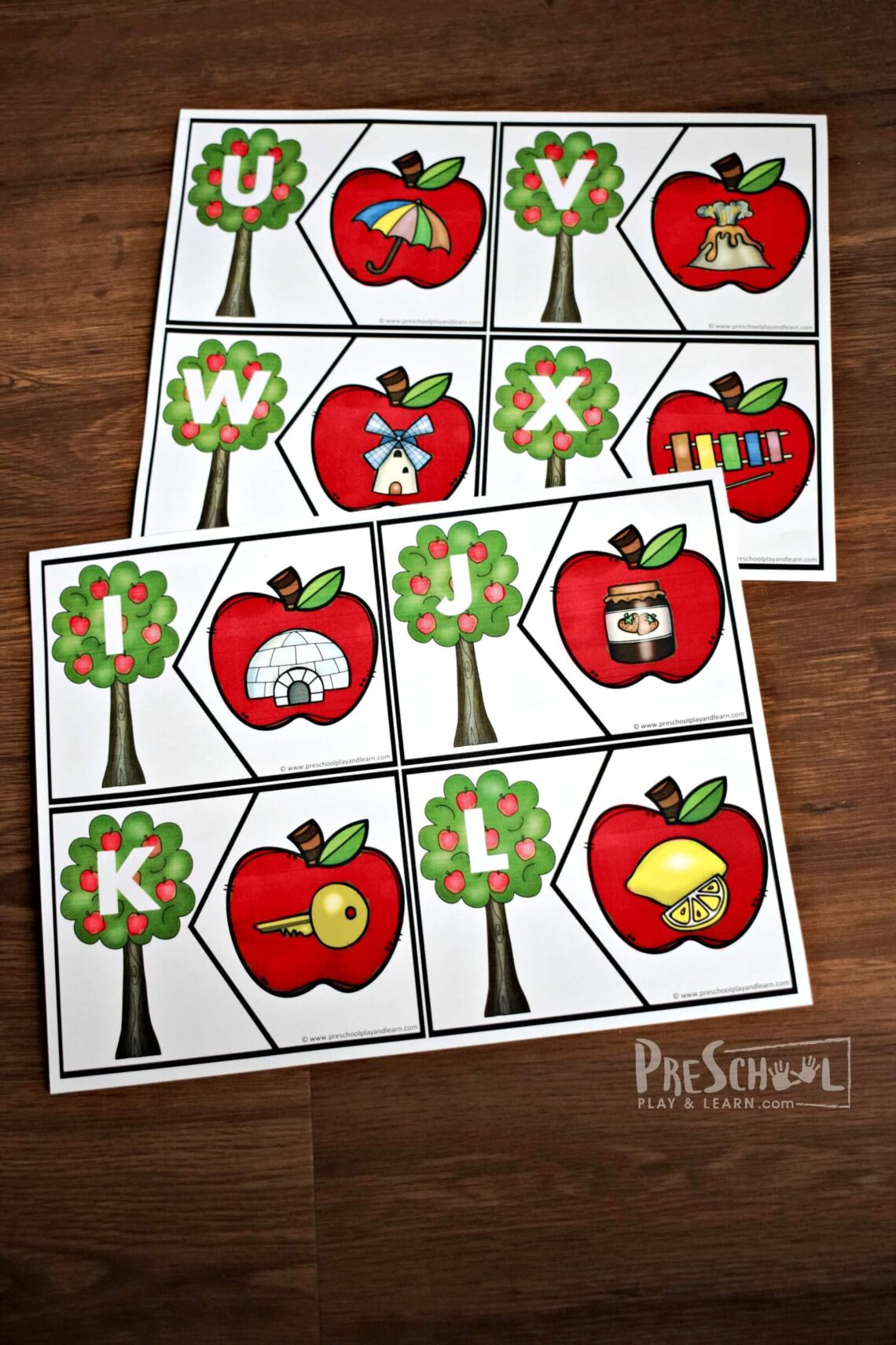 🍎 FREE Printable Apple ABC Game