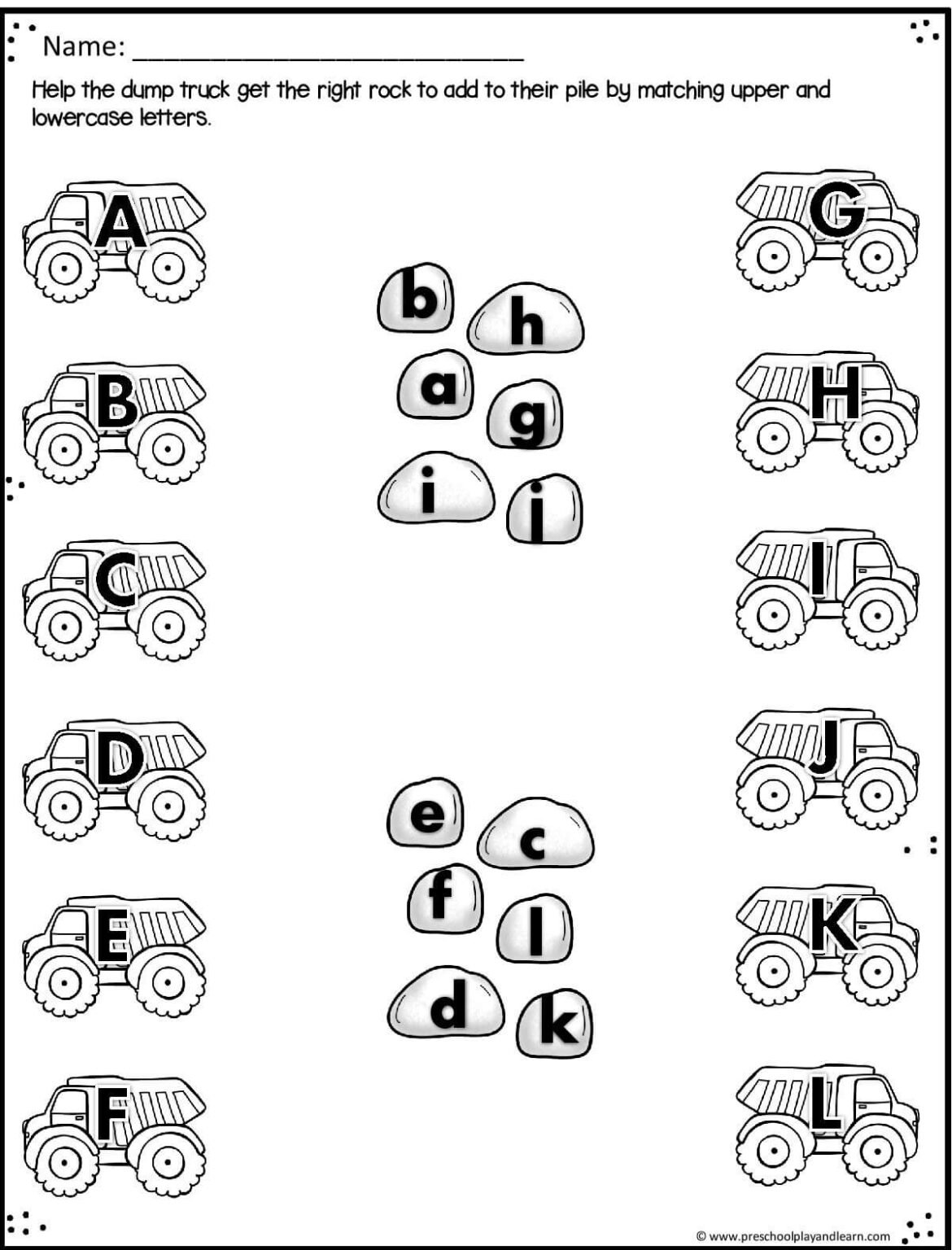  FREE Preschool Construction Theme Printable Worksheets