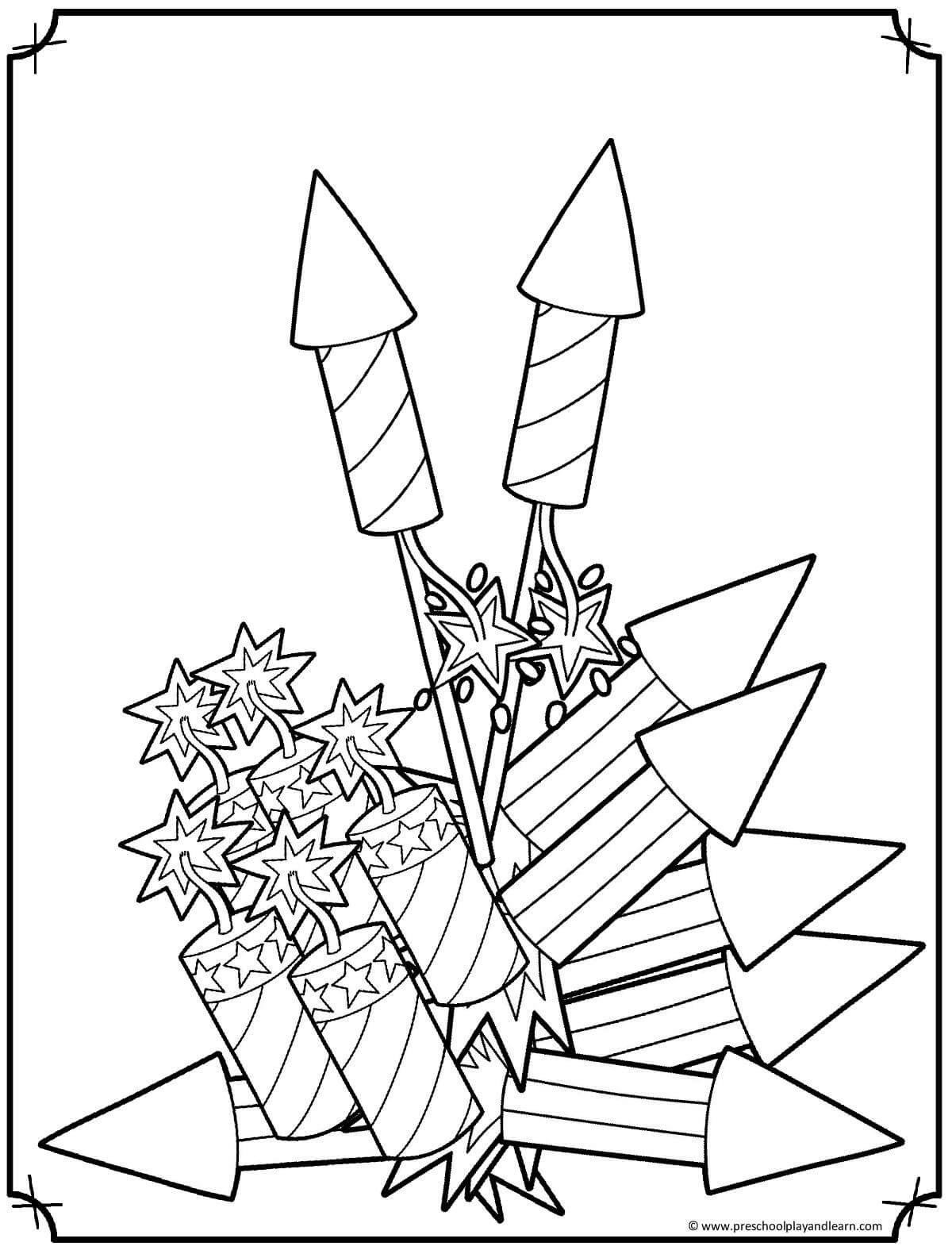 🖍️ FREE Printable 4th of July Coloring Pages