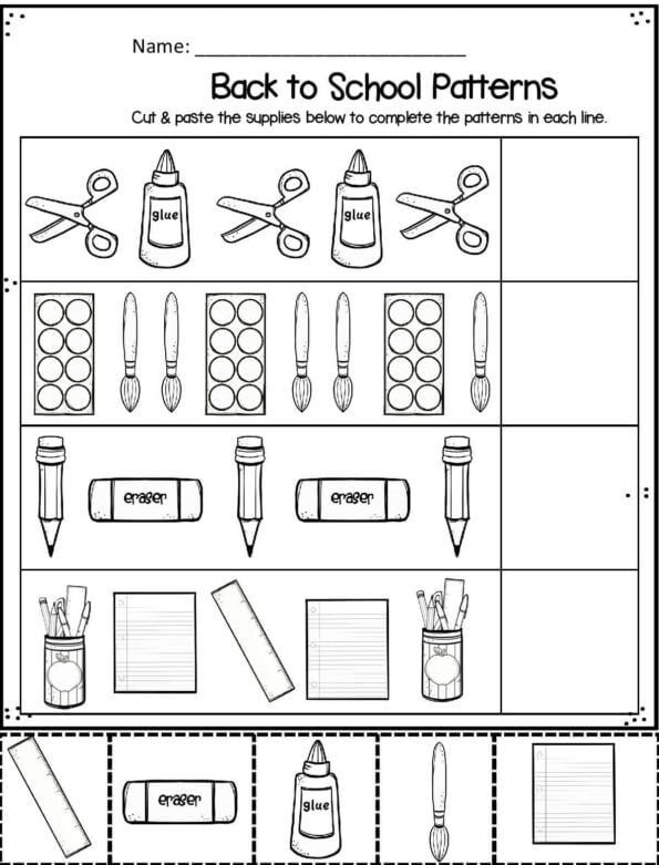 FREE Back to School Worksheets