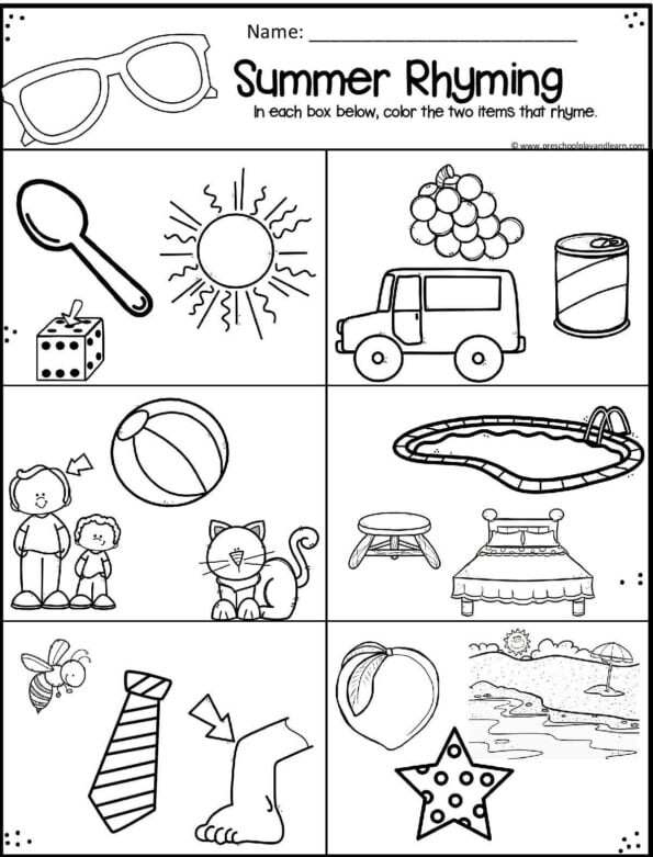 free preschool summer worksheets - craftsactvities and worksheets for ...