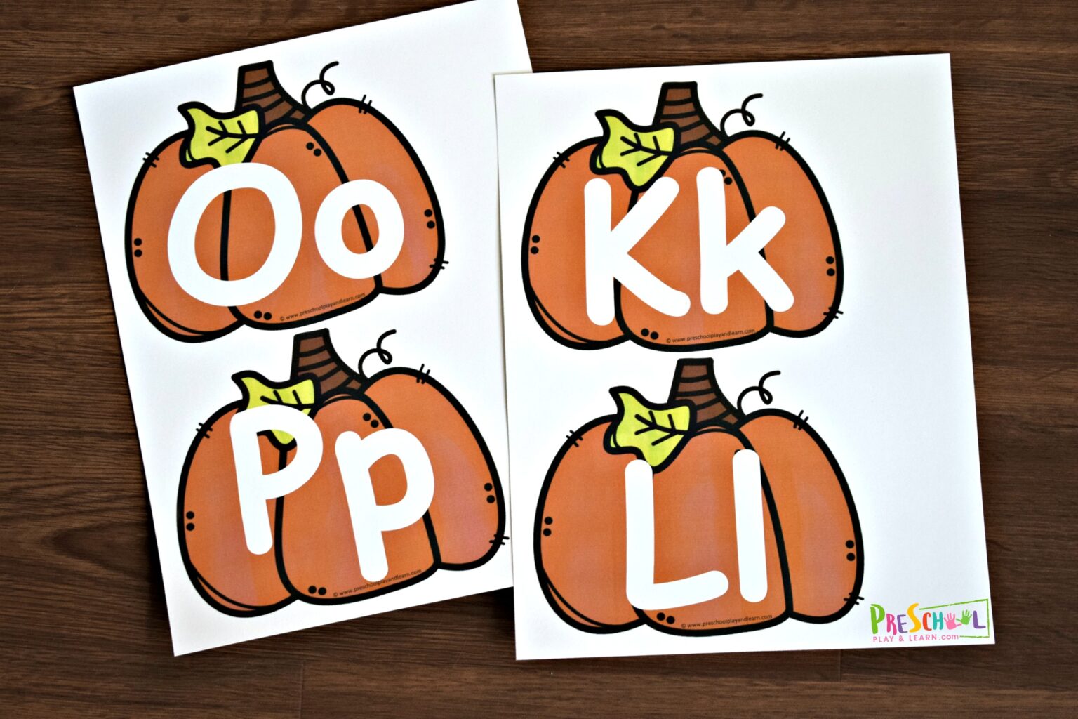 Pumpkin Alphabet Traceable Letters (Free Printable!)