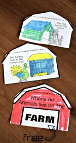 FREE Printable Farm Animals and Their Homes Minibook for Kids