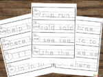 🍏 FREE Apple Preschool Sight Words Printable