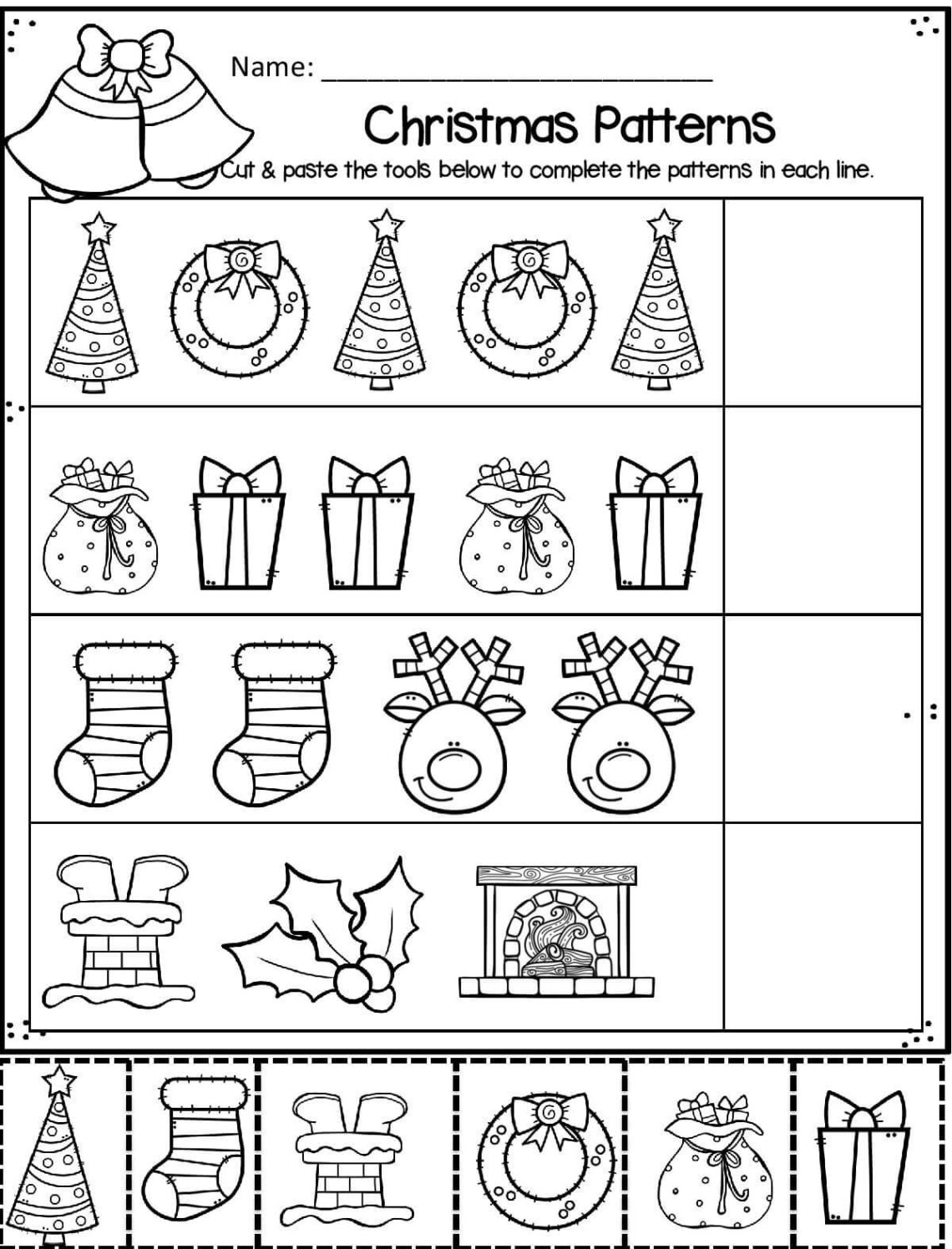 Free Preschool Christmas Worksheets Printables
