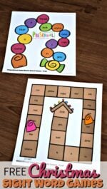 🎄 FREE Printable Christmas Sight Word Games for Preschoolers