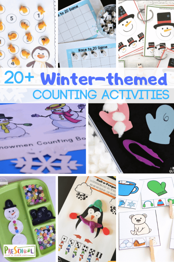 Counting Winter Math Activities For Preschoolers