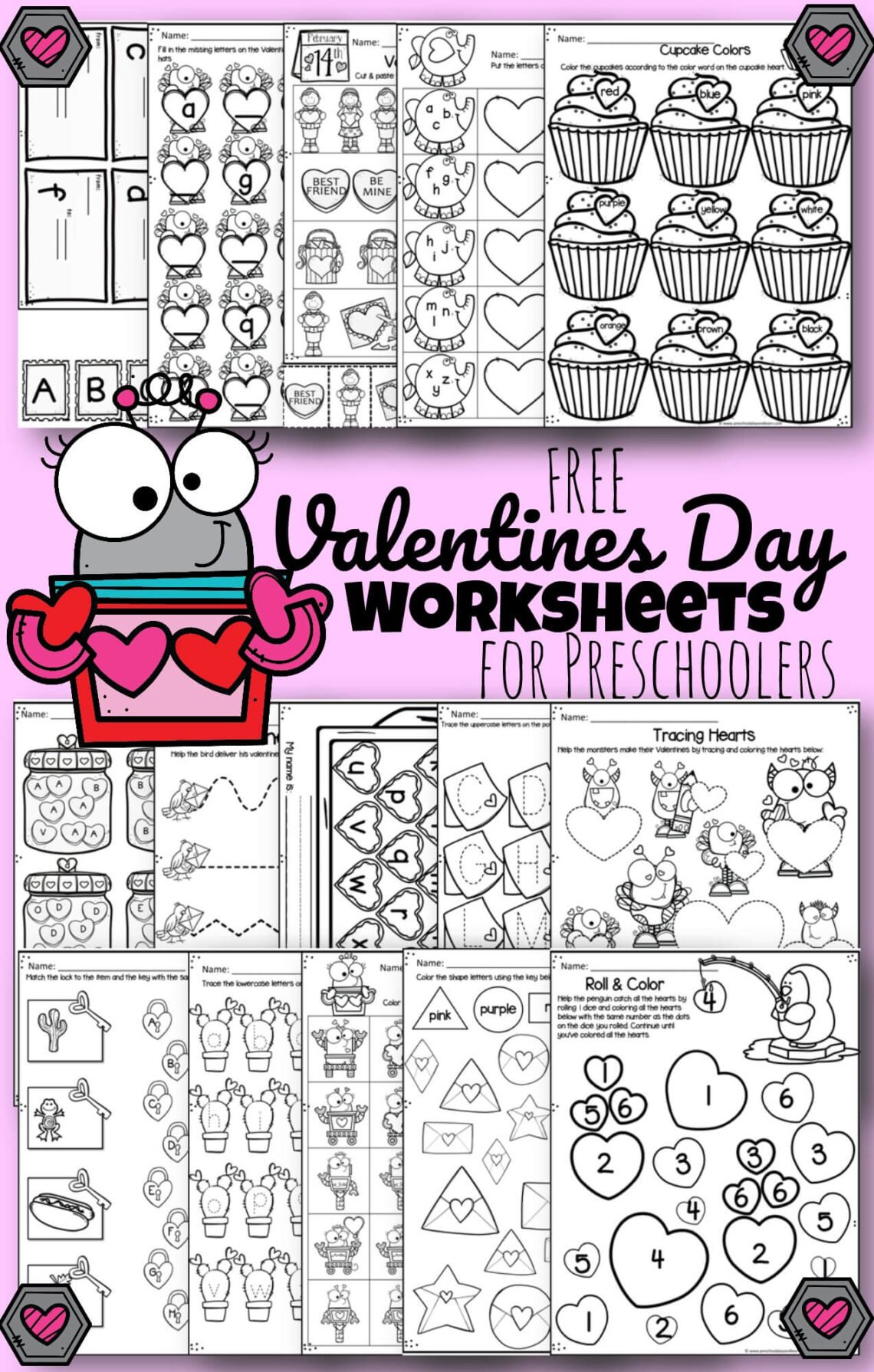 Free Printable Kindergarten Valentine S Day Worksheets