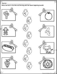 phonemic awareness worksheets