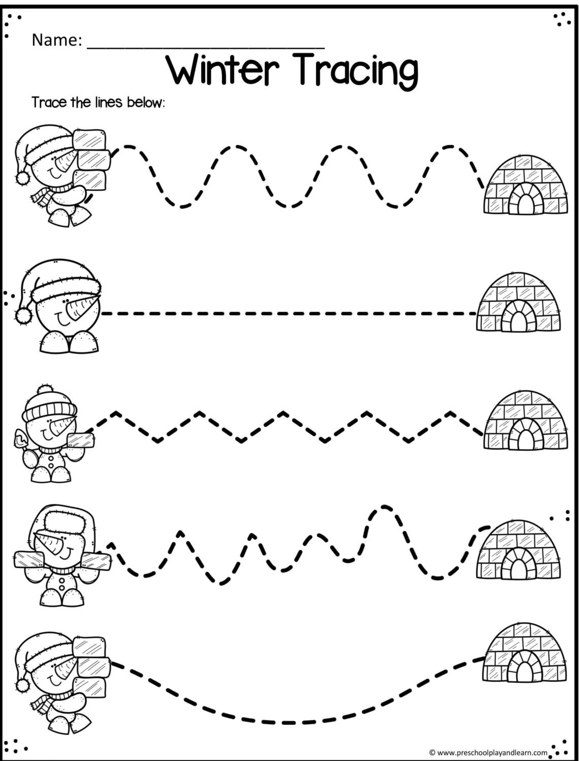 winter-tracing-worksheets
