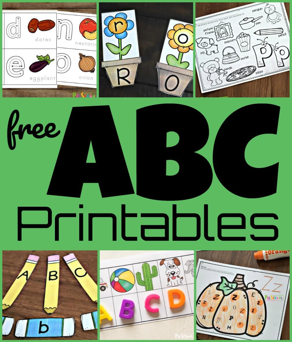 LOTS Of Preschool Alphabet Printables Activities