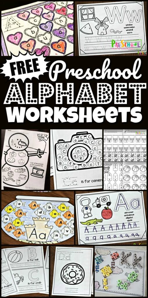 LOTS of Preschool Alphabet Printables & Activities