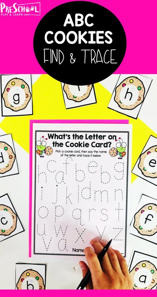 free cookie lowercase letter tracing worksheets
