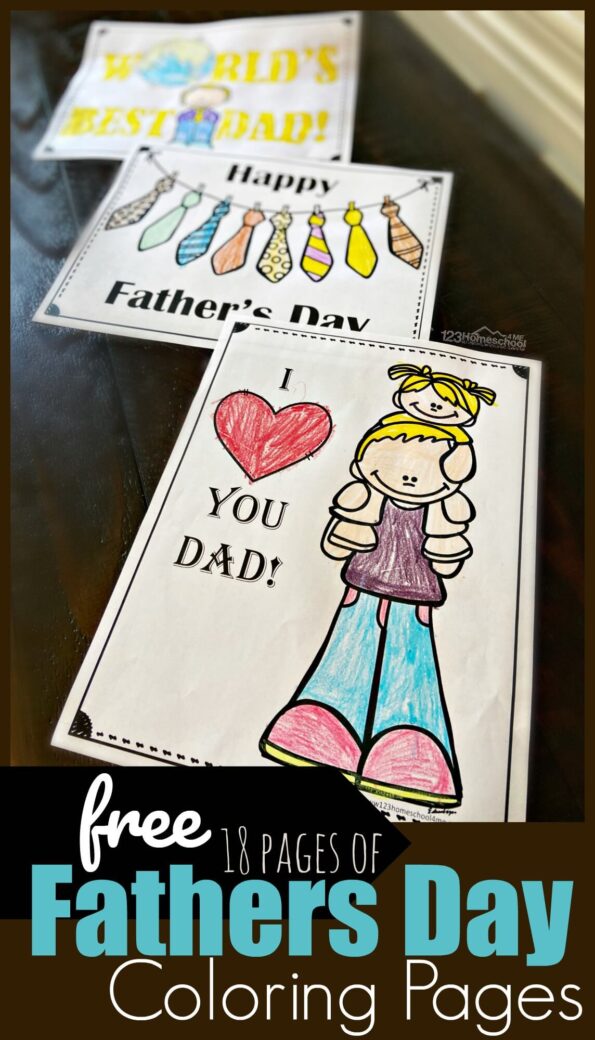 🍩 FREE Printable Donut Fathers Day Crafts for Preschool