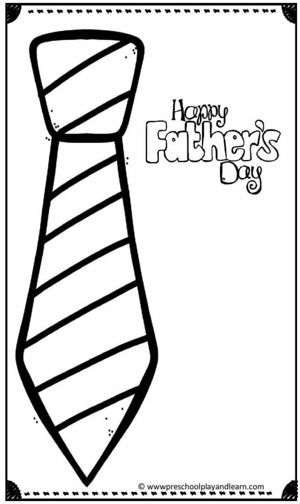 FREE Printable Father's Day Cards to Color