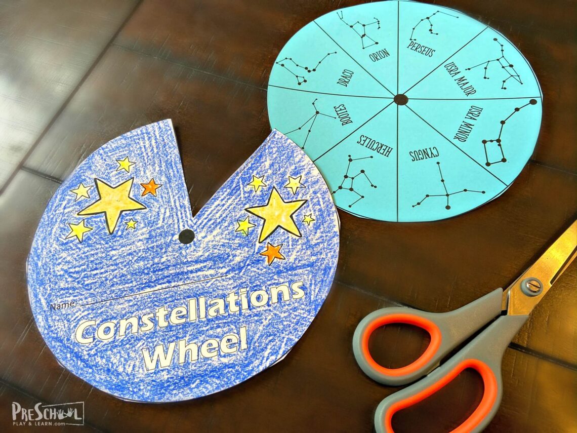 FREE Free Constellations Wheel Printables