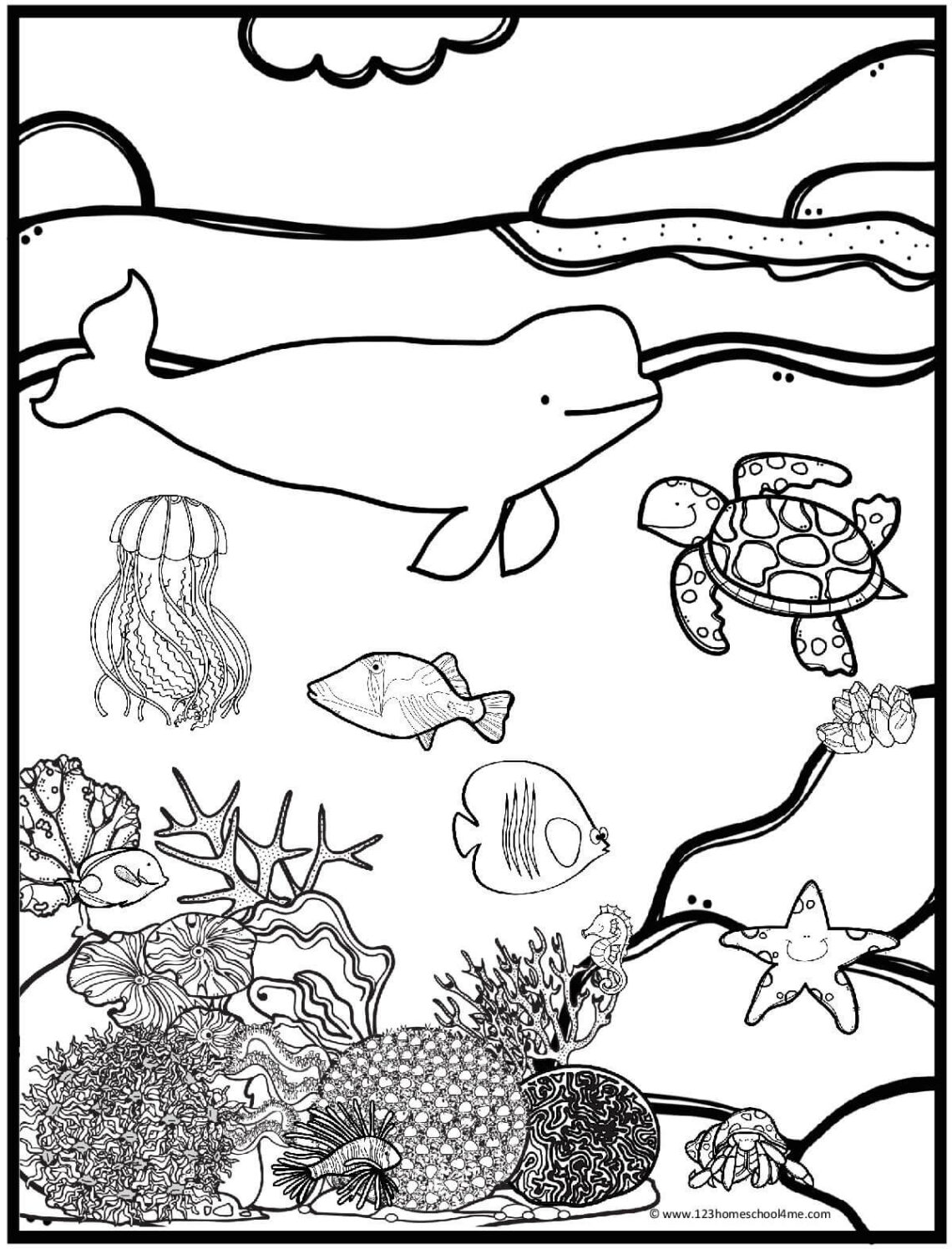 Free Printable Ocean Coloring Pages For Kids Ocean Coloring Pages To 