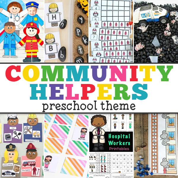 Community Helpers Preschool Theme Activities and FREE Printables