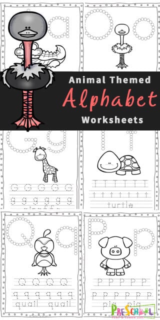 kindergarten alphabet worksheets