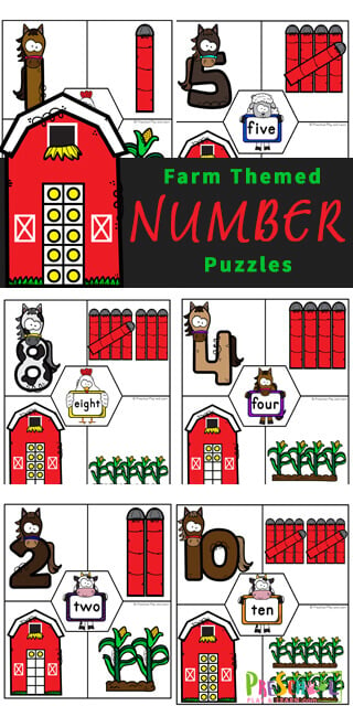 Animal Puzzles for Kids Early Years Puzzle Fine Motor Homeschool Children's  Puzzles Instant Download 