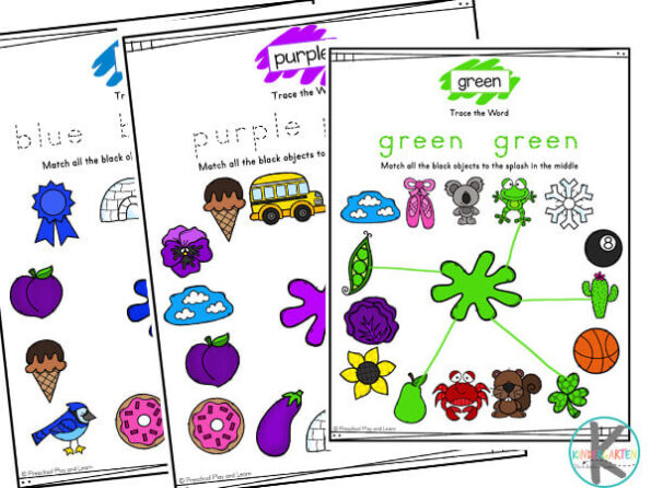 FREE Printable Colour Matching Worksheets