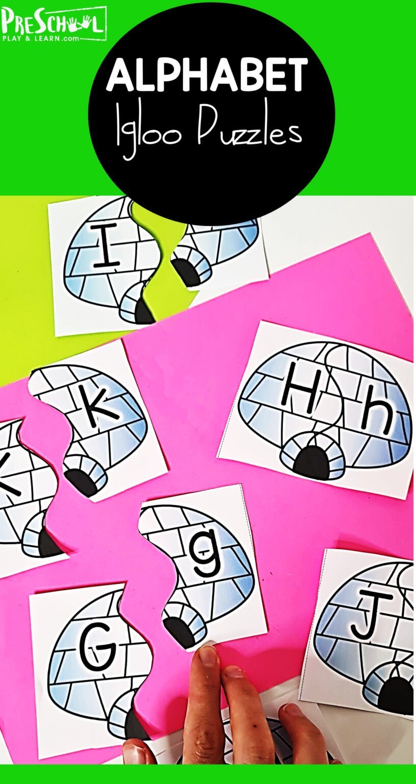 FREE Alphabet Igloo Puzzles