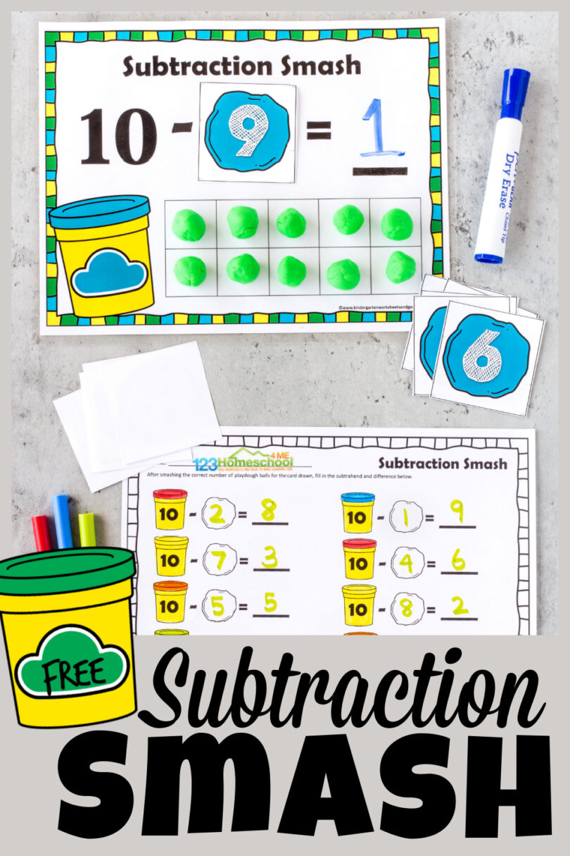 ️ FREE Back to School Preschool Number Worksheets 1-10