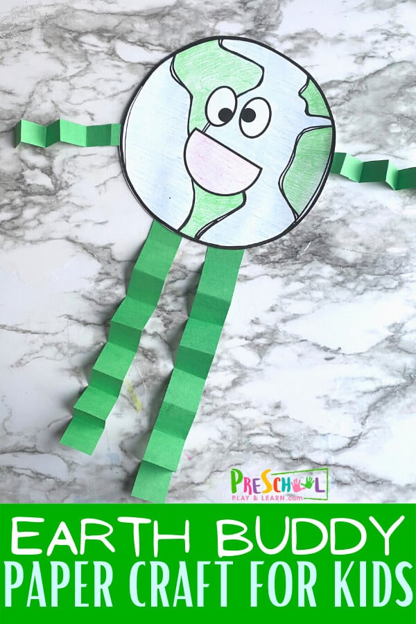 FREE Printable Happy Earth Day Craft for Preschoolers