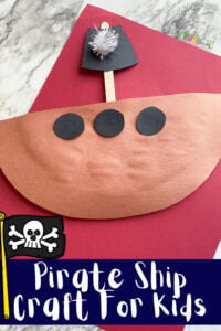 Cute Pirate Ship Craft for Preschoolers