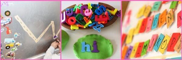Preschool Magnets Literacy activities