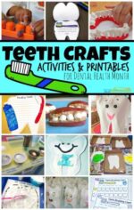 🦷 FREE Monster Teeth Counting Playdough Mats - Dental Activity