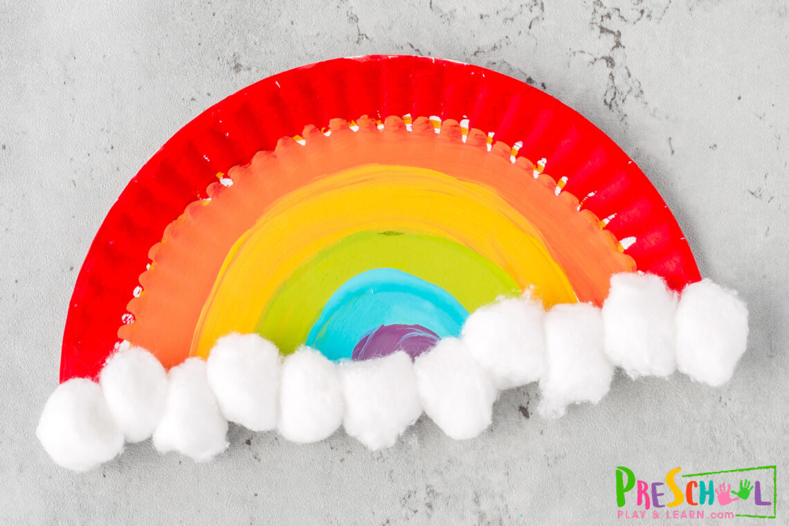 🌈 Paper Plate Rainbow Craft For Preschoolers