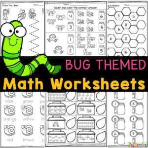 free bug preschool math worksheets