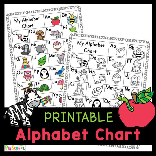 free alphabet chart printable
