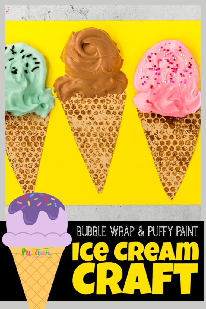 Ice Cream Craft for Kids With Puffy Paint  Woo! Jr. Kids Activities :  Children's Publishing