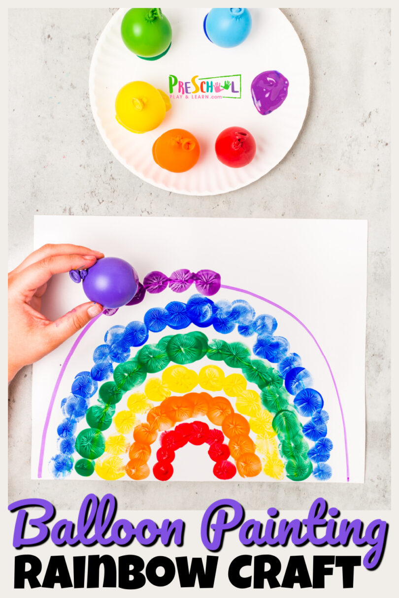 🎈 Balloon Painting Art Project for Toddlers and Preschoolers