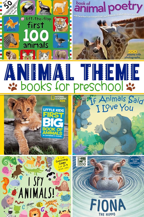Choose some of these animal themed books and read a different book each day of the week, or pick one or two favorite animal books to read over and over!