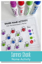 🦈 FREE Shark Preschool Name Activity