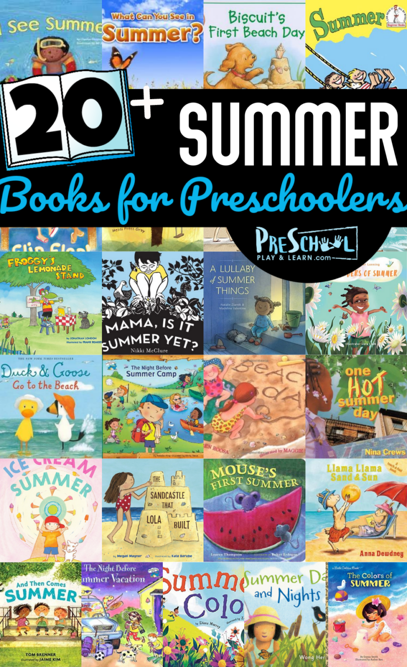 ☀️ 20+ FUN Summer Books for Preschoolers to Read