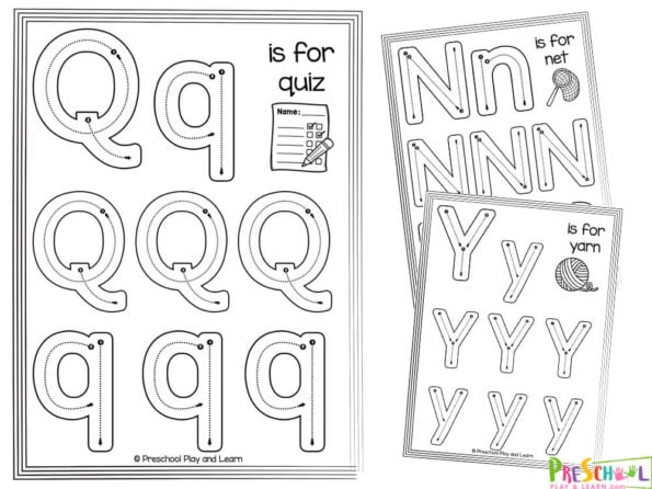 free letter tracing worksheets