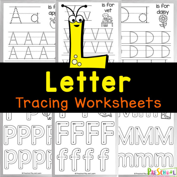 ️ FREE Letter Tracing Worksheets