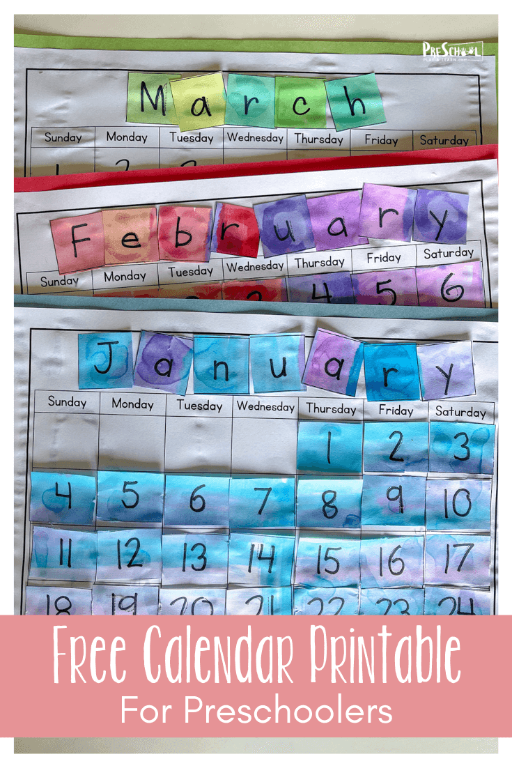 Preschool Calendar Activity