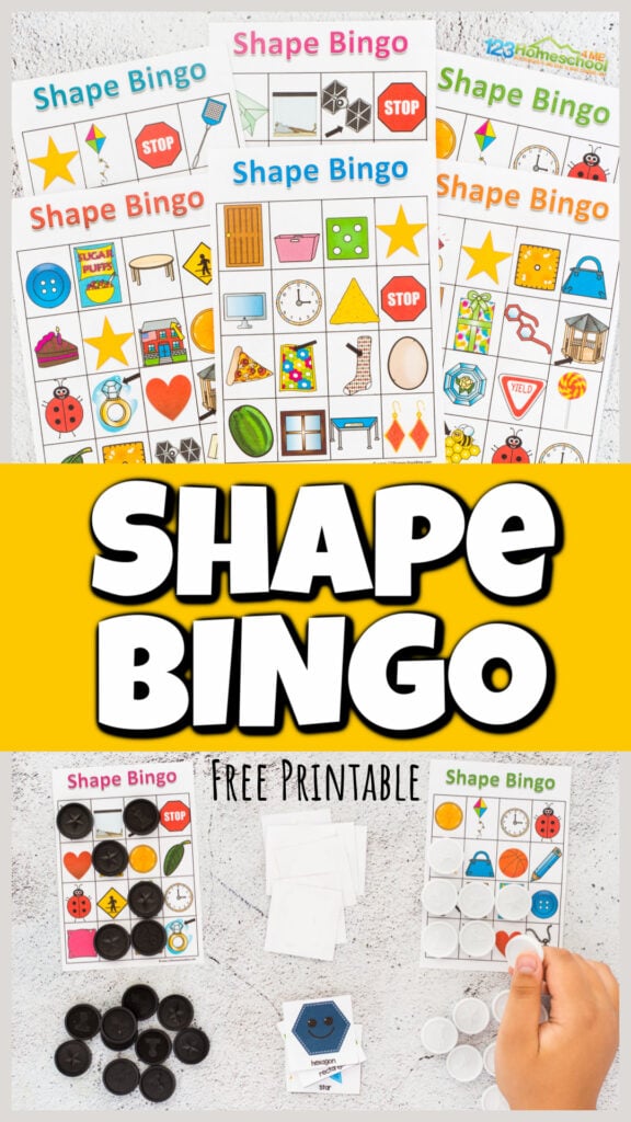 FREE Printables Shape Flashcards and Scavenger Hunt Preschool Activity